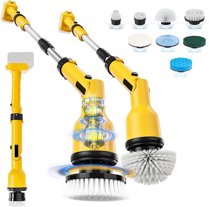 Electric Spin Scrubber Compatible for Dewalt 20V